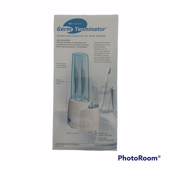 GERM TERMINATOR TOOTHBRUSH SANITIZER GT100 SYSTEM NEW IN BOX - Picture 2 of 5